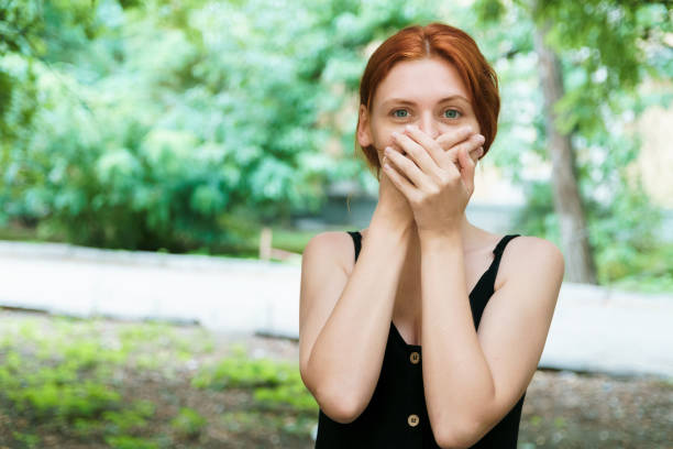 istock Emotional ginger woman outdoor. 1211090990