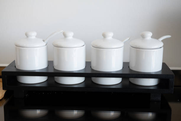 istock Ceramic bowl for put seasoning in restaurant 1211094065