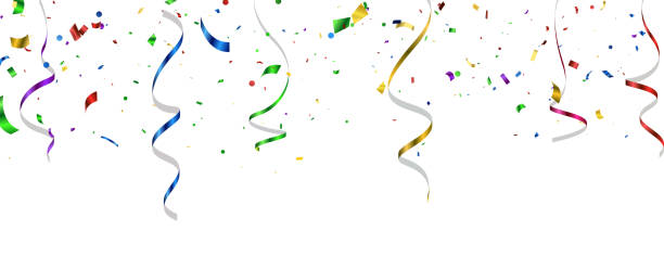 istock confetti concept design template holiday Happy Day, background Celebration Vector illustration. 1211094124