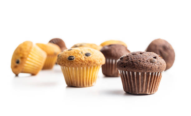 istock Sweet muffins. Cupcakes with chocolate. 1211108235