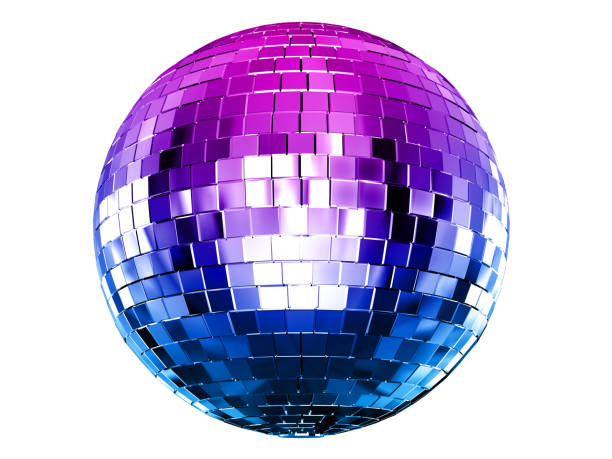 istock 3d illustration of color gradient disco ball isolated on white background. 1211114283