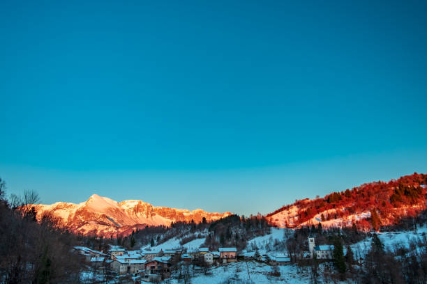 istock Winter sunset in the Julian alps 1211114400