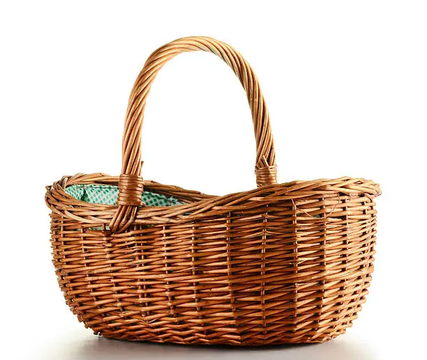 Photo of Empty wicker basket