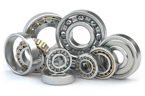 istock Bearings of different types isolated on white background. 1211117498