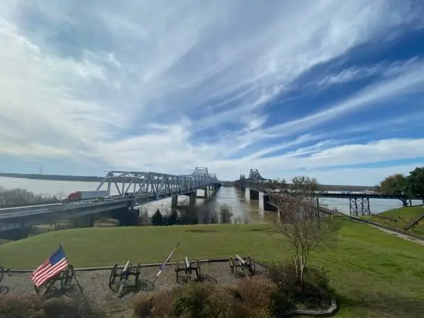 As seen from the Vicksburg Mississippi Welcome Center
