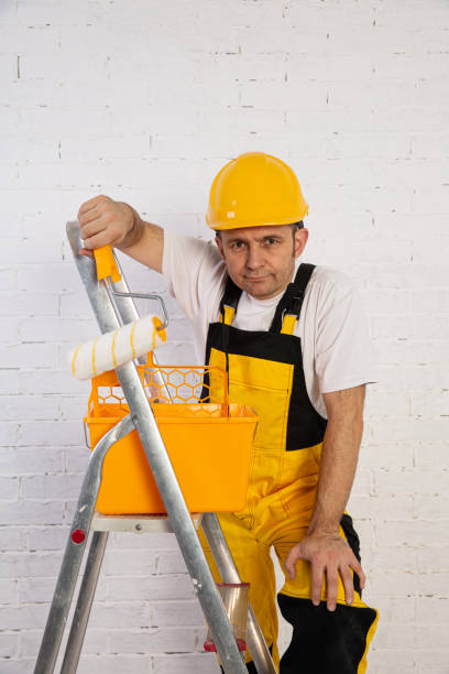 istock Painter with a ladder, compact and ready to work at any time. 1211122719