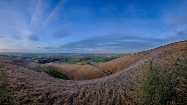 istock Views over the White Horse at Uffington on the Ridgeway 1211123489