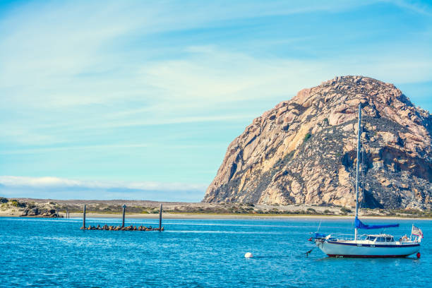 istock Sail Boat by famous Morro Rock 1211128893
