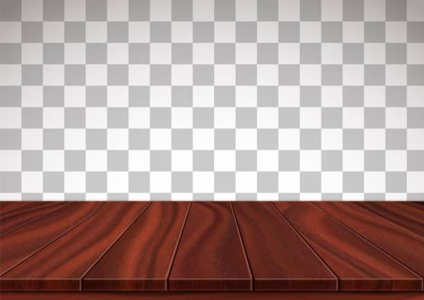 ilustraciones, imágenes clip art, dibujos animados e iconos de stock de suelo de madera texturizado aislado sobre fondo transparente. - walnut wood backgrounds dark