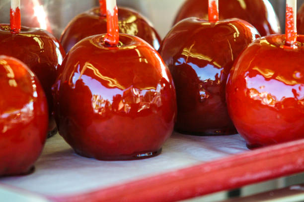 Candied apples at a state fair