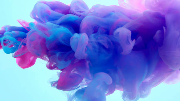 istock Pink and blue liquid levitation 1211152291