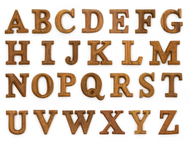 istock wooden letters A english alphabet on white background 1211154893