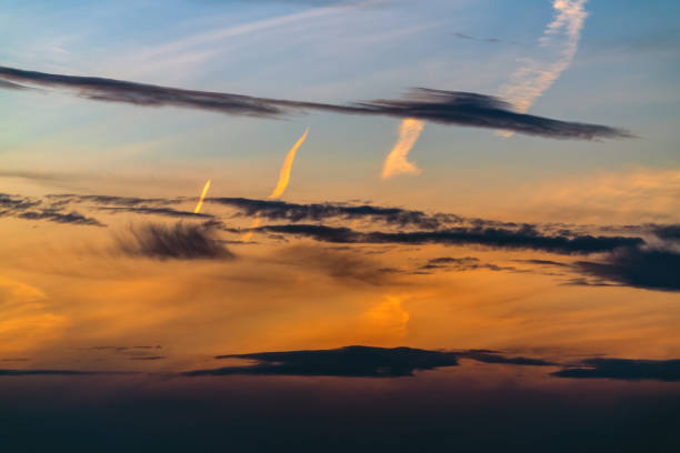 istock Colorful beautiful sunset sky background 1211157700