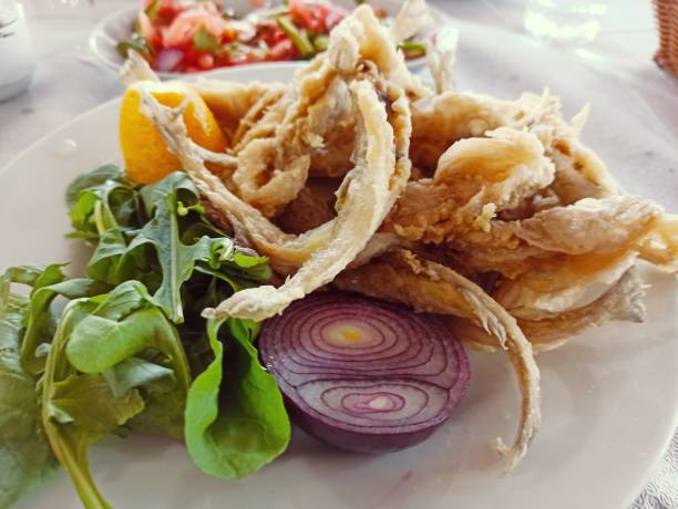 Traditional turkish fried fish dish in Istanbul turkey