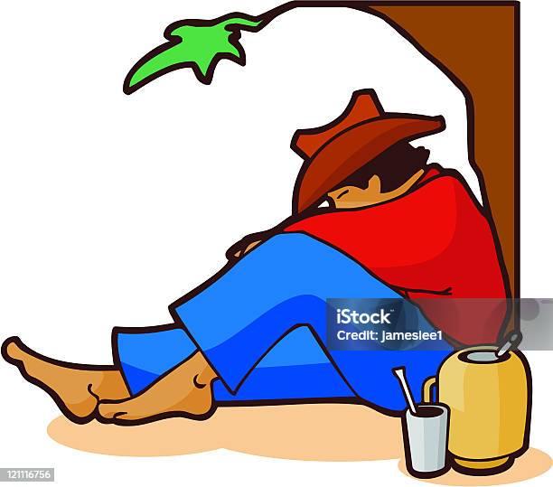 Sleeping Gaucho Stock Illustration - Download Image Now - Cowboy, Gaucho, Patagonia - Argentina