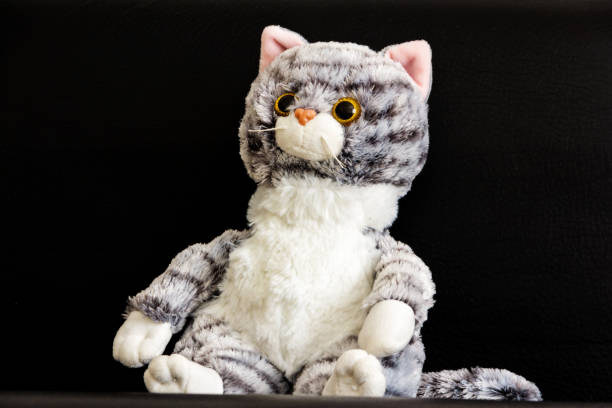 Soft children's toy fluffy cat.