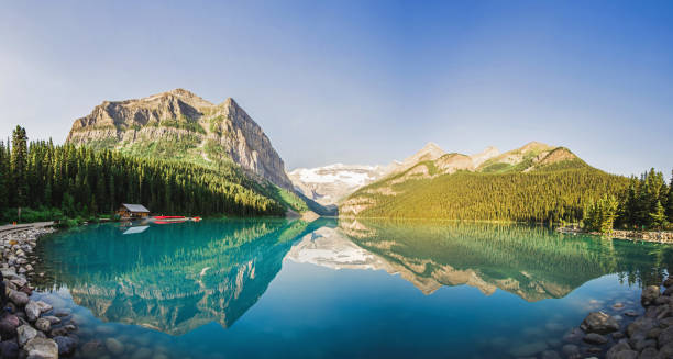 Lake Louise Landscape Banff National Park in Alberta, Canada ARPA stock pictures, royalty-free photos & images