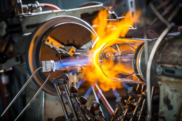 istock Industrial Glass blowing 1211173034