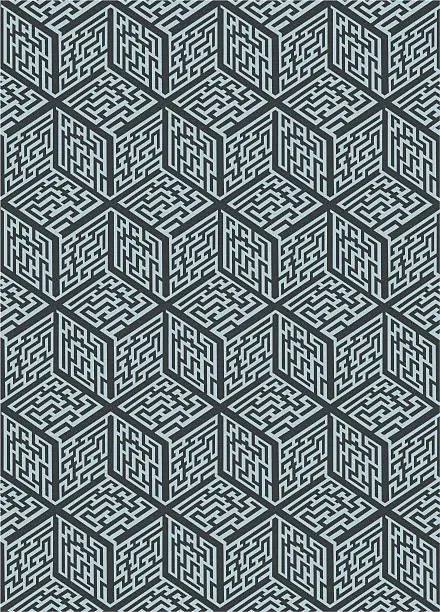 Vector illustration of Maze Background