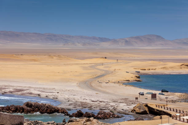 istock Paracas National Reserve, Peru. Desert Bay Road. 1211173959