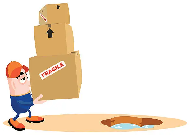 Vector illustration of Moving House