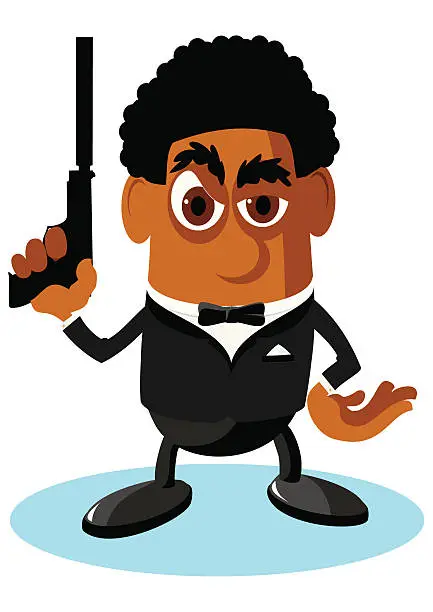 Vector illustration of Secret Agent