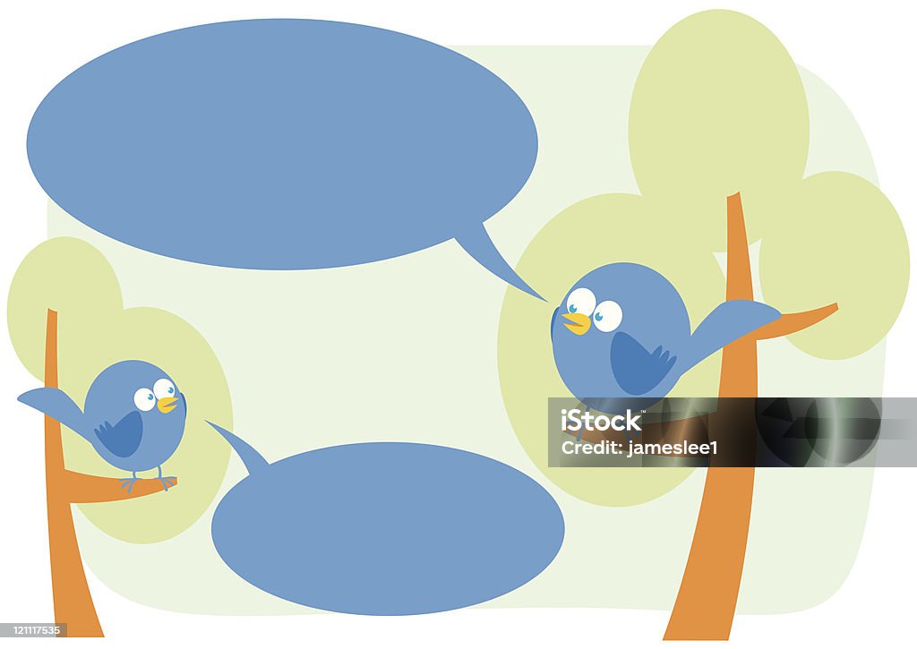 야생조류 얘기합시다 - 로열티 프리 0명 벡터 아트