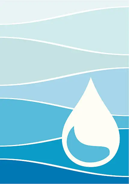 Vector illustration of Bottled Water