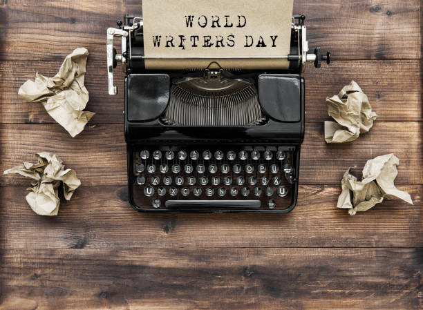istock Antique typewriter paper World writers day Creativity inspiration concept 1211180098