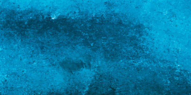 istock Faded grunge blue background with copy space for text or image. Panoramic watercolor pattern, creative artistic backdrop with aqua blots. Aquarelle paper card, painted abstract banner. 1211180284