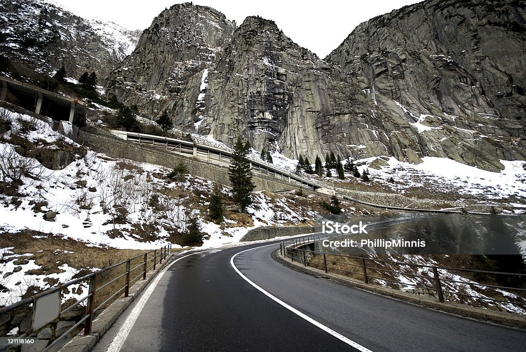 Gotthardstrasse - Lizenzfrei Alpen Stock-Foto