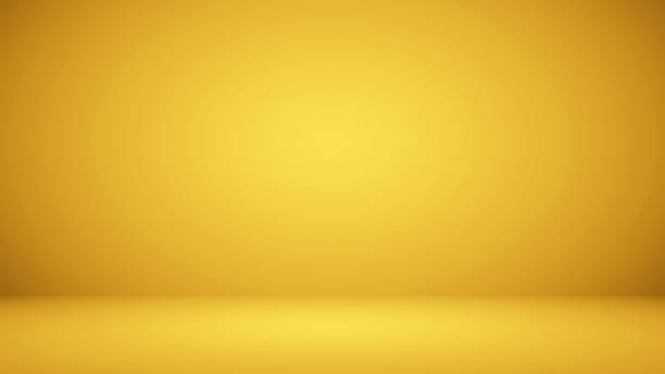 豪華黃金工作室很好地用作背景，佈局和演示 - 黃色 個照片及圖片檔