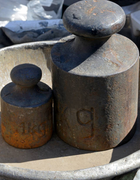 istock old weights and scales on a background 1211188147
