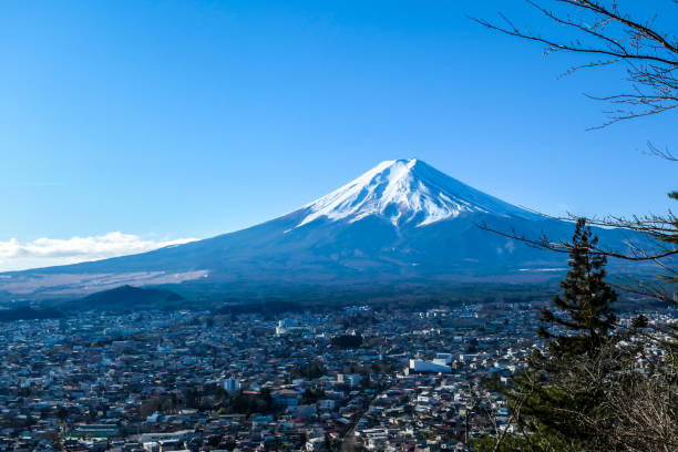istock Japan - Distant view on Mt Fuji 1211188909