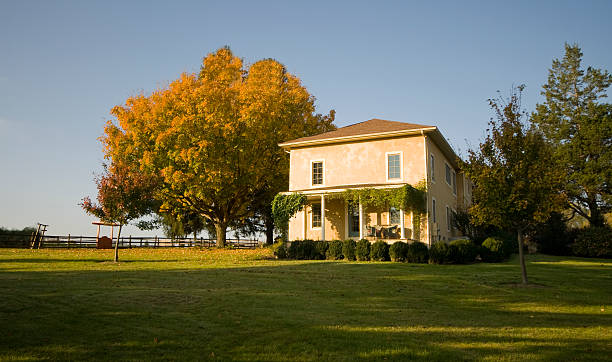 chester-contea della pennsylvania farm house - masseria foto e immagini stock