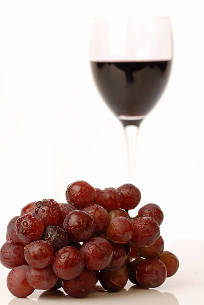 istock Grapes and a Glass of Wine 121119236
