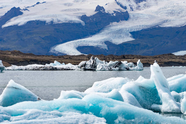 istock Floating icebergs in Jokulsarlon glacier lagoon, Iceland 1211200140