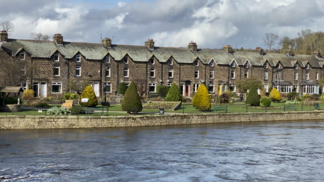 View across the River Wharfe in Otley, West Yorkshire