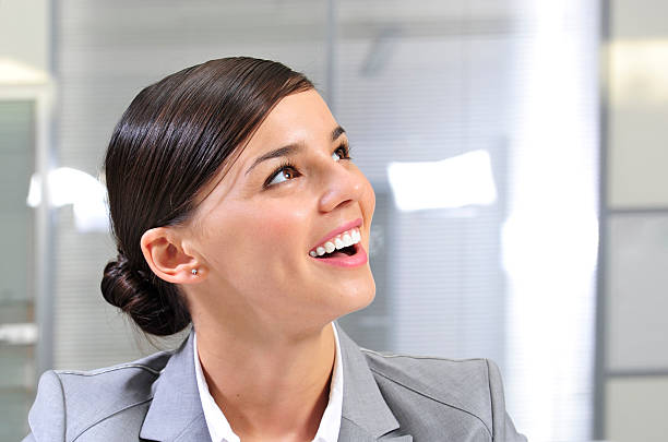 istock Young woman in a business suit 121120511