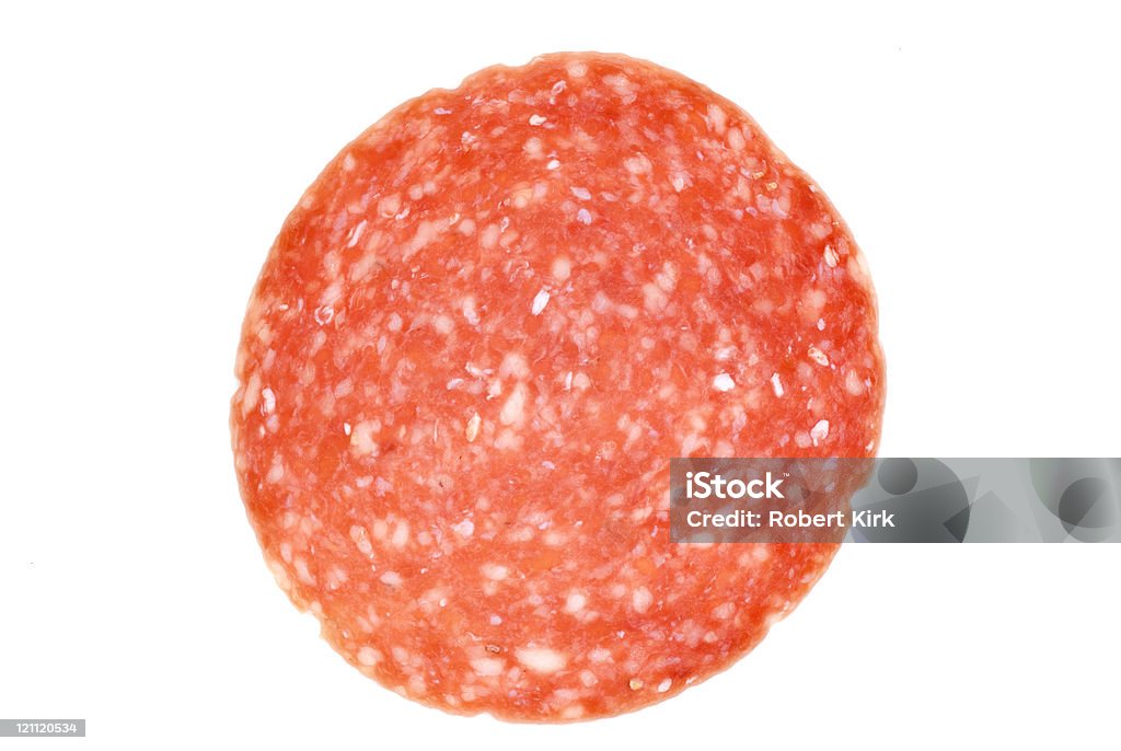 Fatia de Salame - Royalty-free Almoço Foto de stock