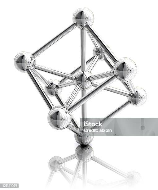 Body Wyśrodkowany Sieć Sześcienne - zdjęcia stockowe i więcej obrazów Atom - Atom, Stalowy, Cząsteczka