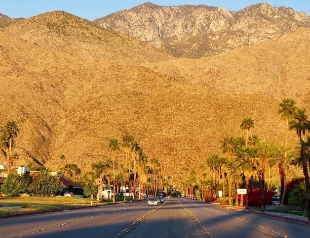 istock Palm Springs, early morning sun against mountain 1211215207