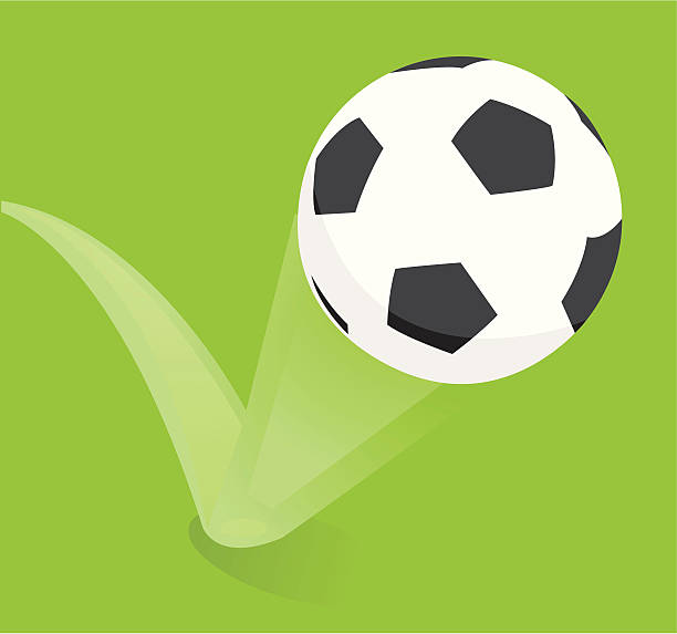 バウンスサッカーボール/フットボール - 弾む点のイラスト素材／クリップアート素材／マンガ素材／アイコン素材