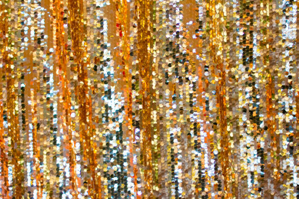 istock Golden silver glitter bokeh blurred abstract background overlay 1211218914