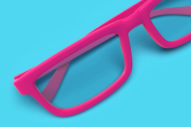 istock Glasses isolated blue background stock photo 1211221182