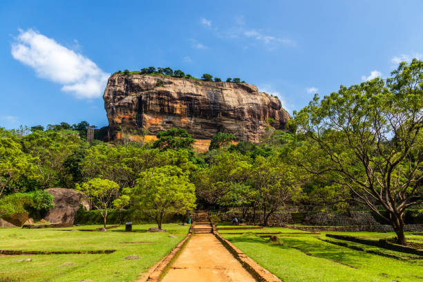 Sigiriya or Lion rock - ancient rock fortress, Dambulla, Central Province ,Sri Lanka Sigiriya or Lion rock - ancient rock fortress, Dambulla, Central Province ,Sri Lanka dambulla stock pictures, royalty-free photos & images