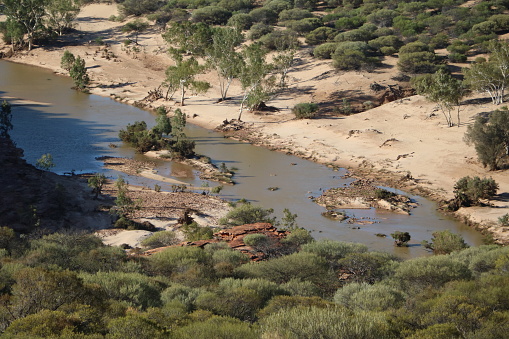 View to Murchison River at Kalbarri National Park, Western Australia