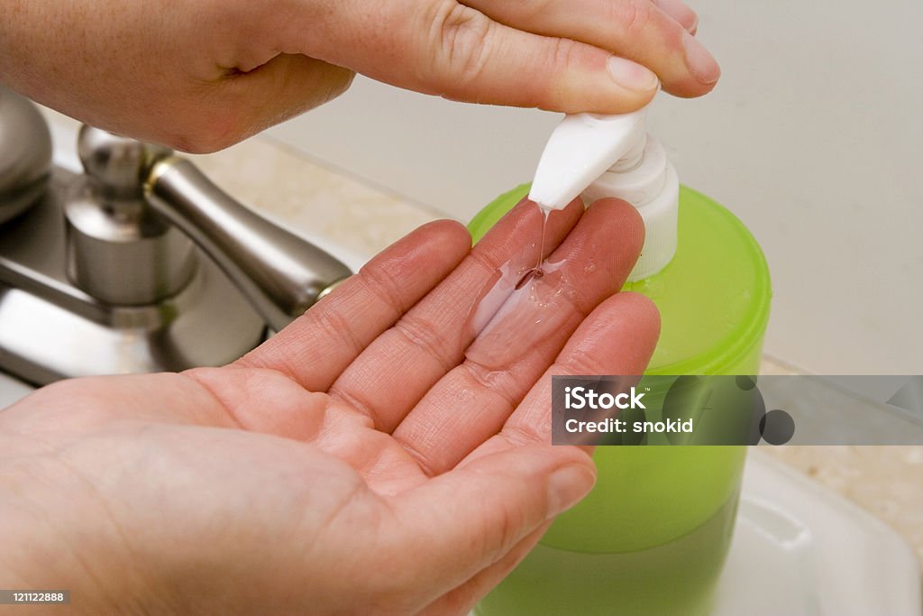 Hände waschen - Lizenzfrei Badezimmer Stock-Foto