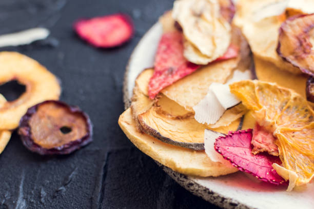 istock Healthy organic homemade fruit chips 1211231107