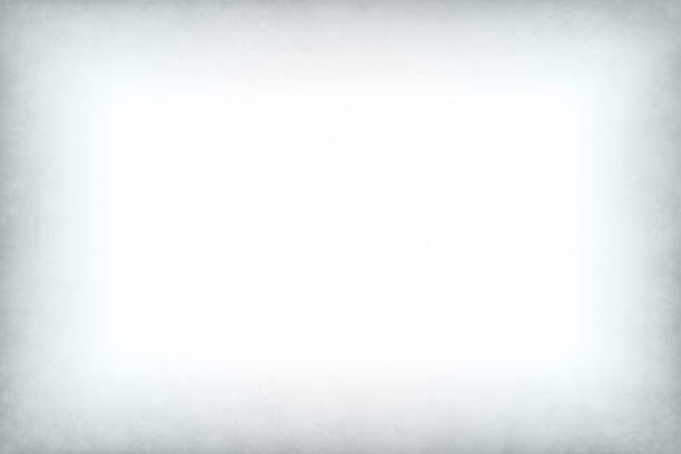 ilustrações de stock, clip art, desenhos animados e ícones de horizontal vector illustration of an empty light grey bordered, white colour gradient grunge background - bordered